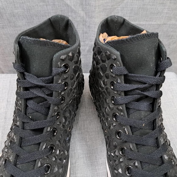 Converse Chuck Taylor All Star Black Rhinestone 540230C Womens 9 - Picture 4 of 11
